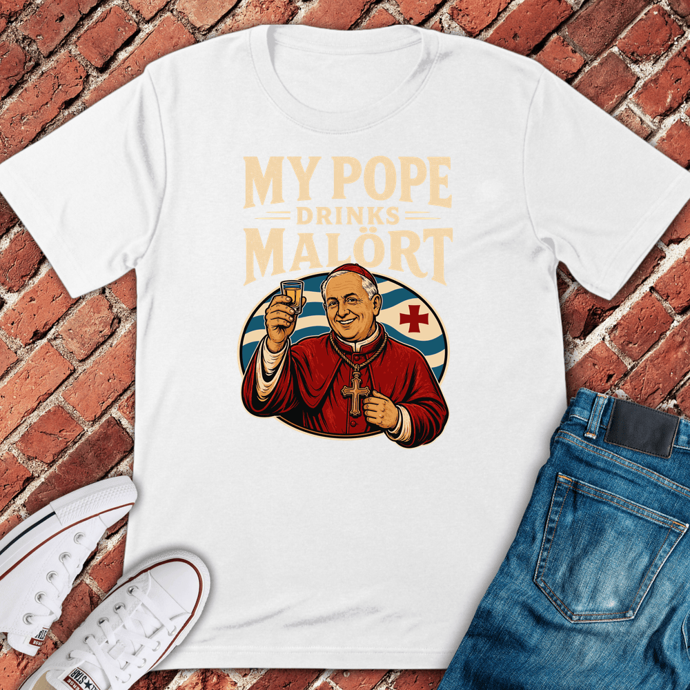 Malort Pope T-Shirt - White