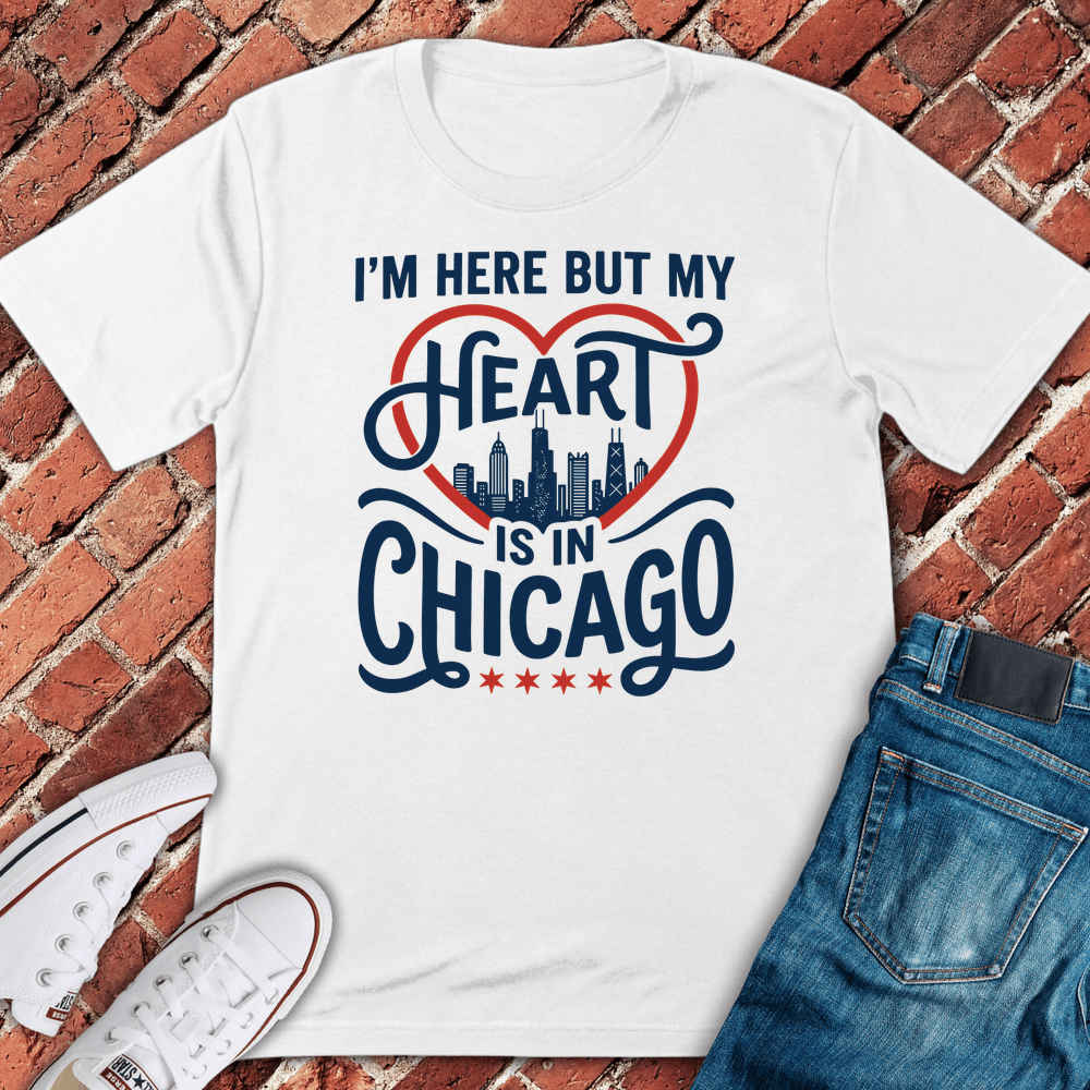 Heart In Chicago T-Shirt - White