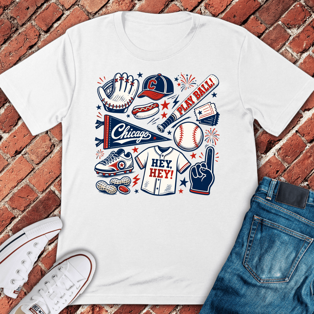 Chi Play Ball T-Shirt - White