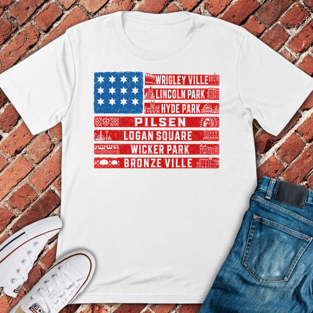 Chi Neighborhoods T-Shirt - White