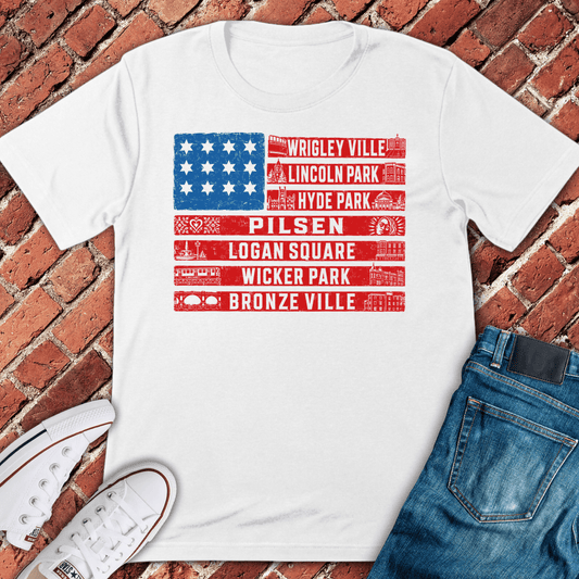 Chi Neighborhoods T-Shirt - White