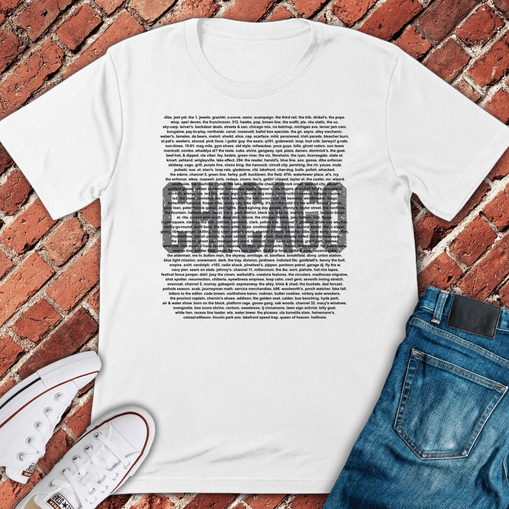 Chi Slang Collage T-Shirt - White