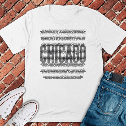Chi Slang Collage T-Shirt - White