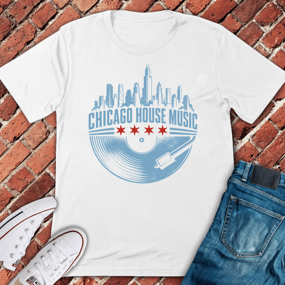 Chi House Record T-Shirt - White