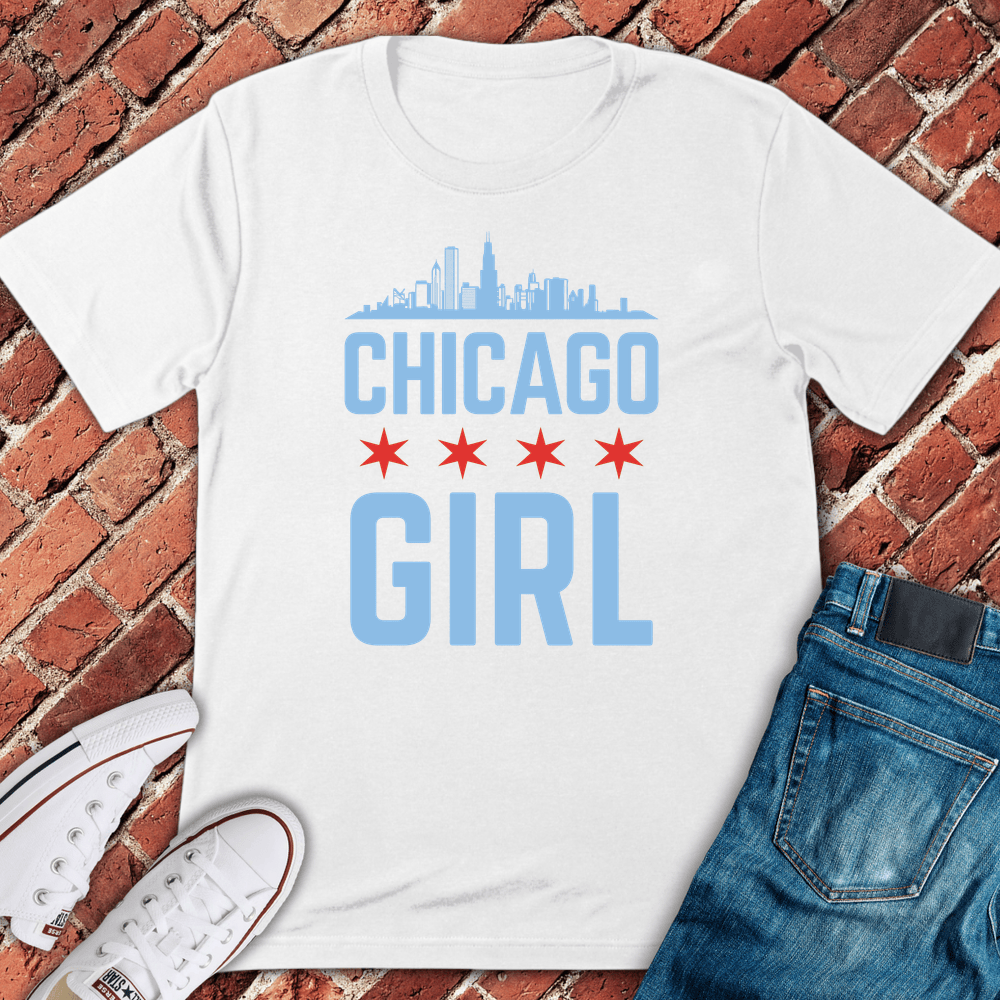Chi Town Girl T-Shirt - White