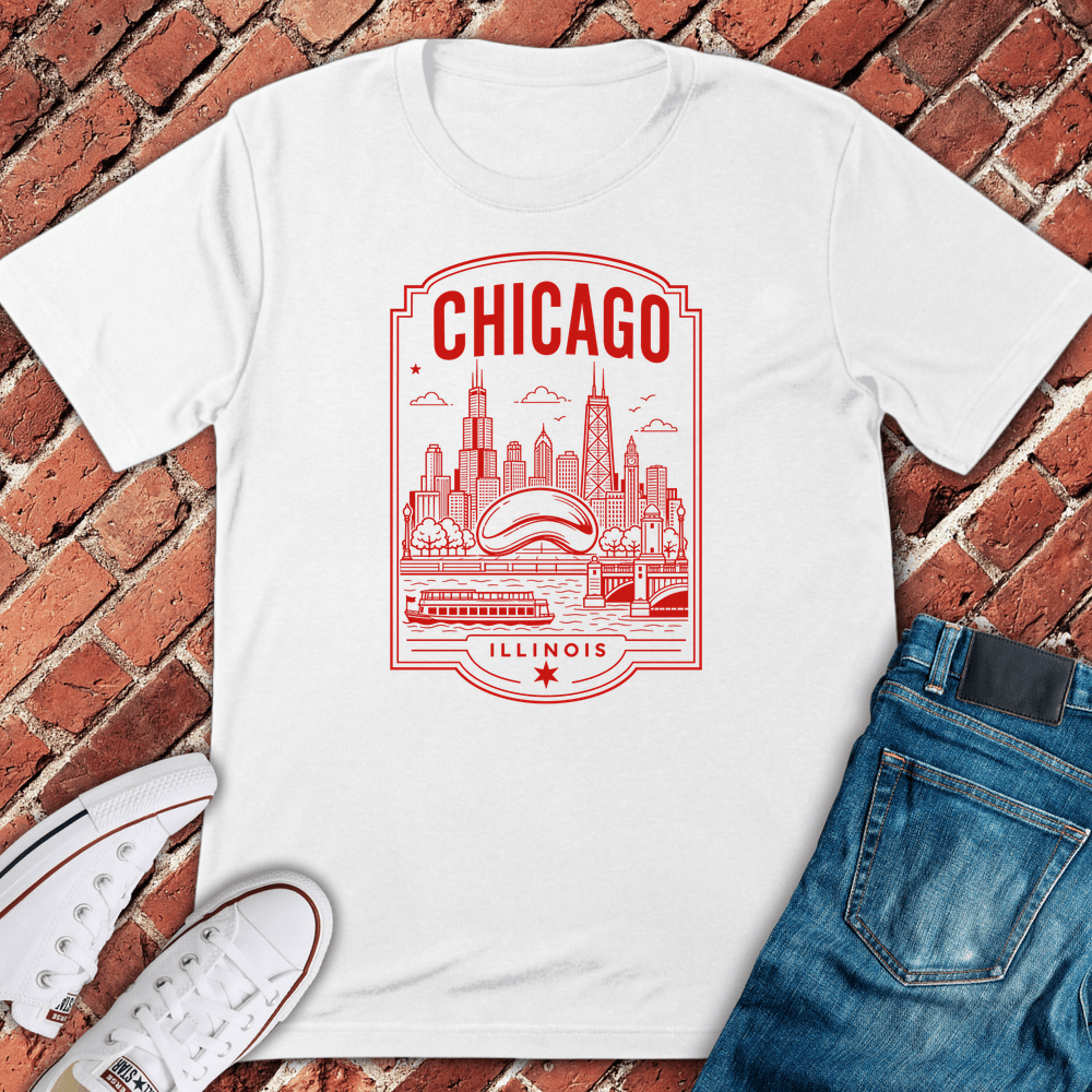 Chicago Emblem T-Shirt - White