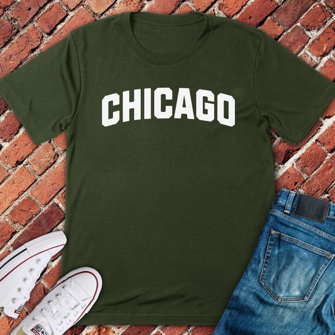 Chicago Block Type T-Shirt