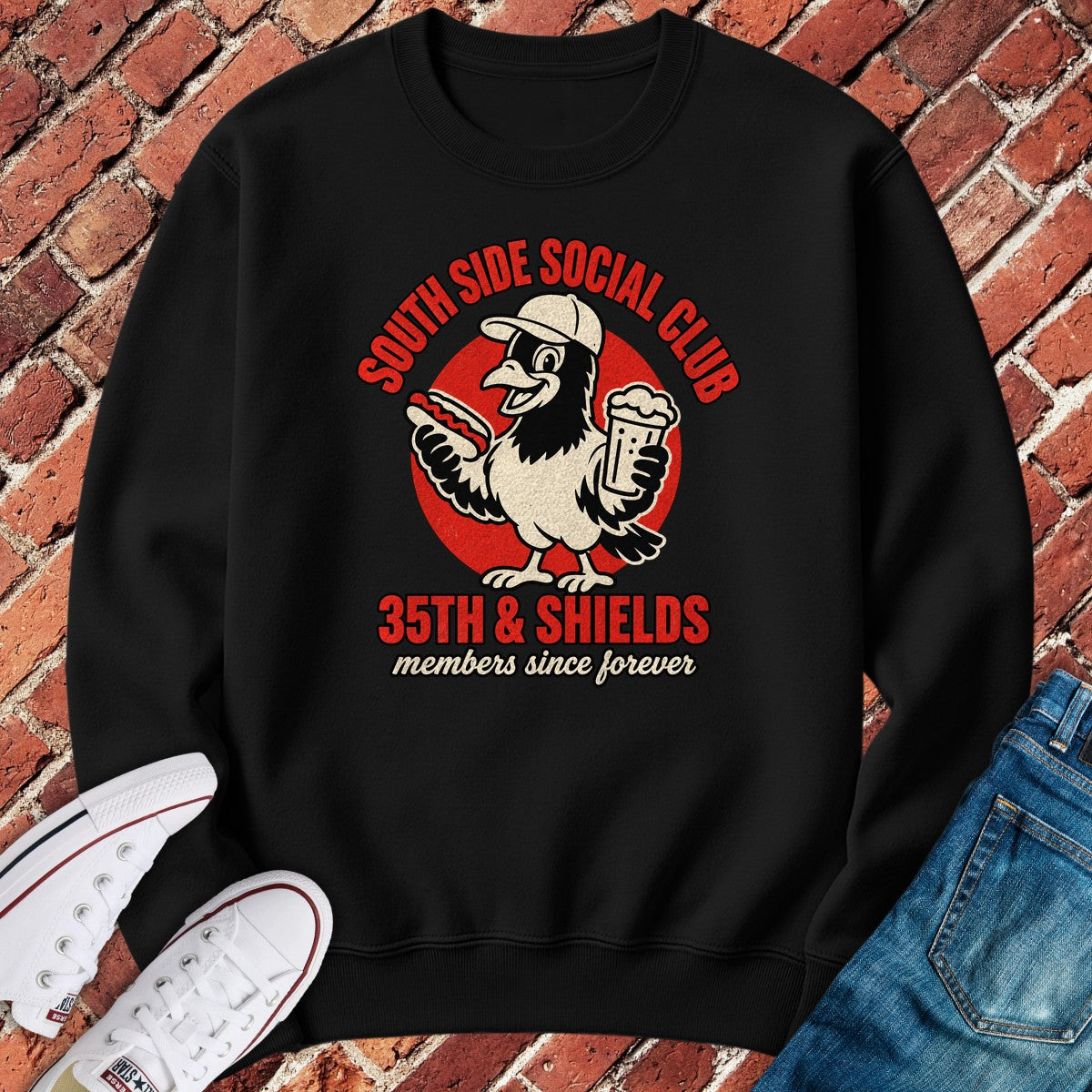 Shields Social Crewneck - Black