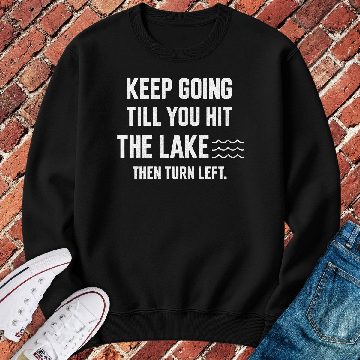 Turn Left Crewneck - Black