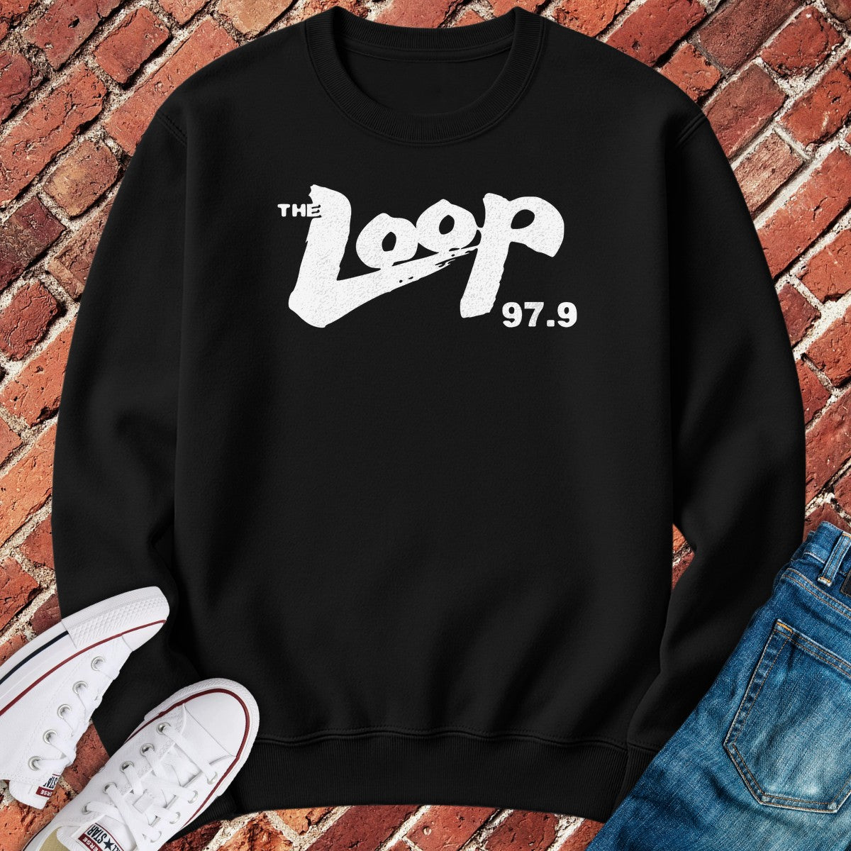 The Loop 97.9 Crewneck - Black