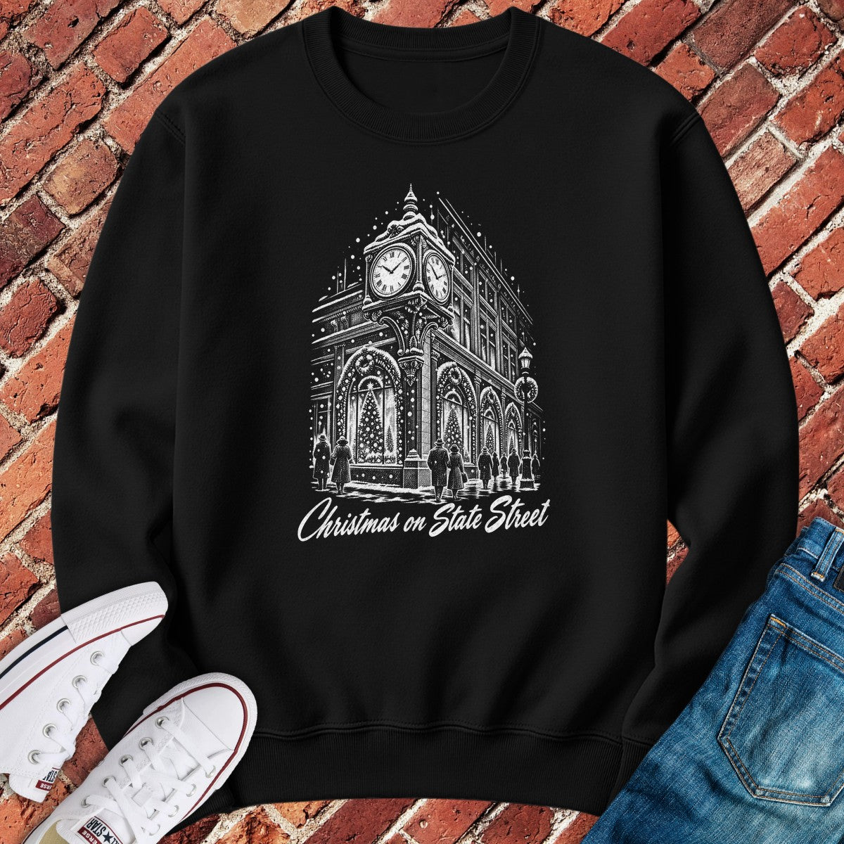 State Street Crewneck - Black