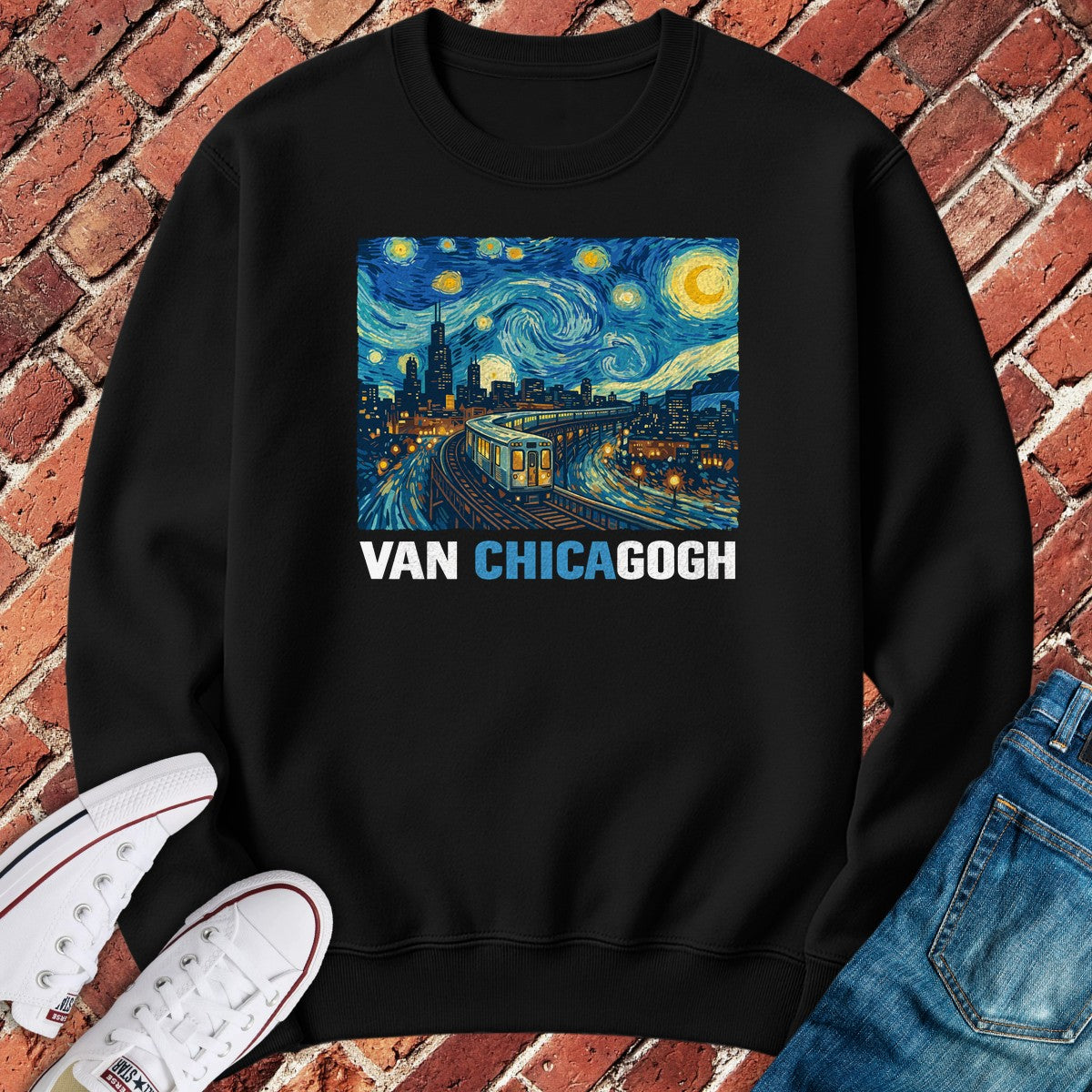 Van Chicagogh Crewneck - Black