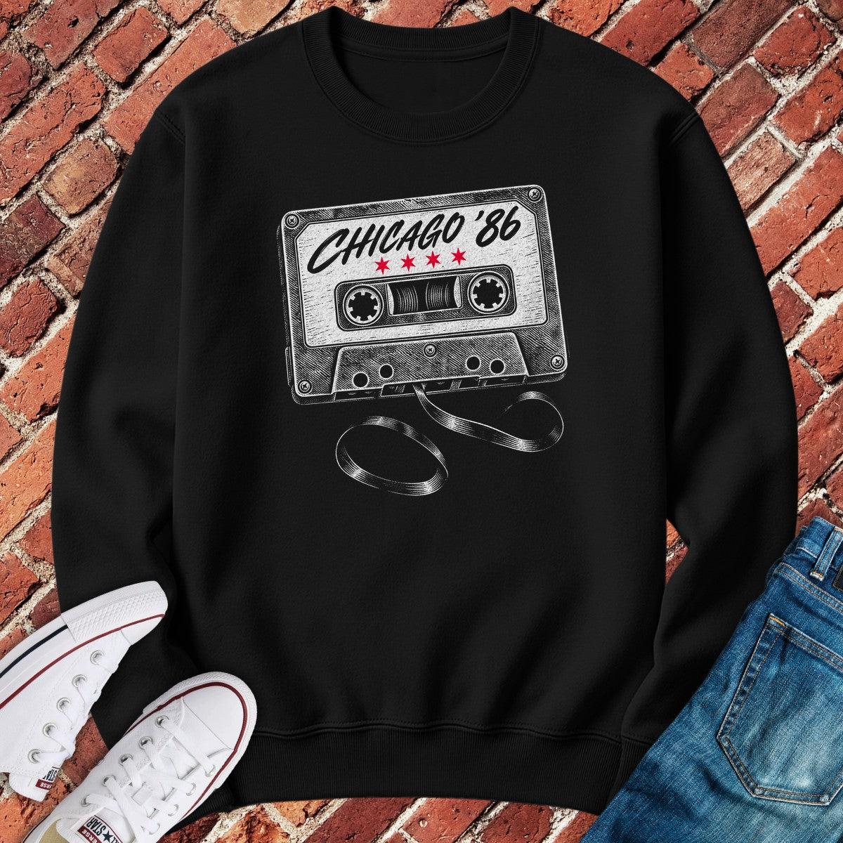 Chicago Mixtape Crewneck - Black