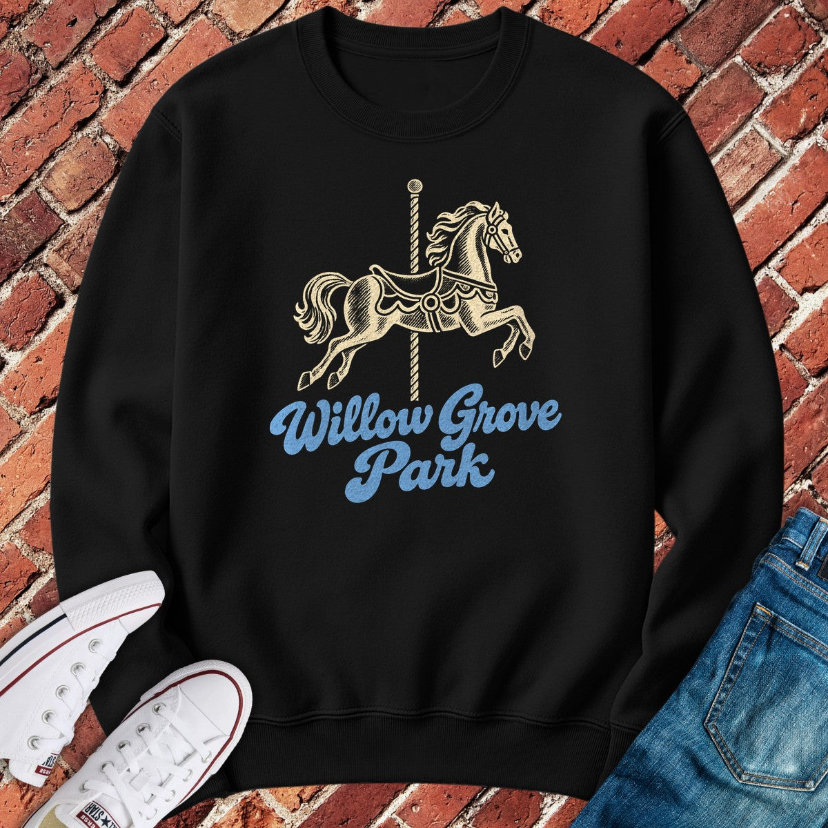 Willow Grove Crewneck - Black