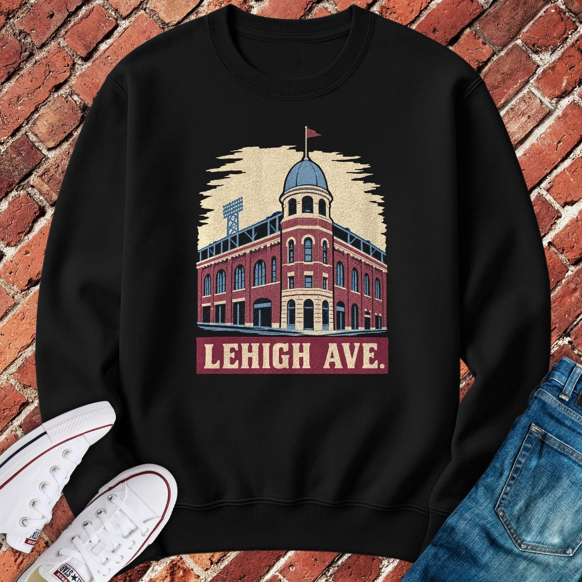 Lehigh Avenue Crewneck - Black