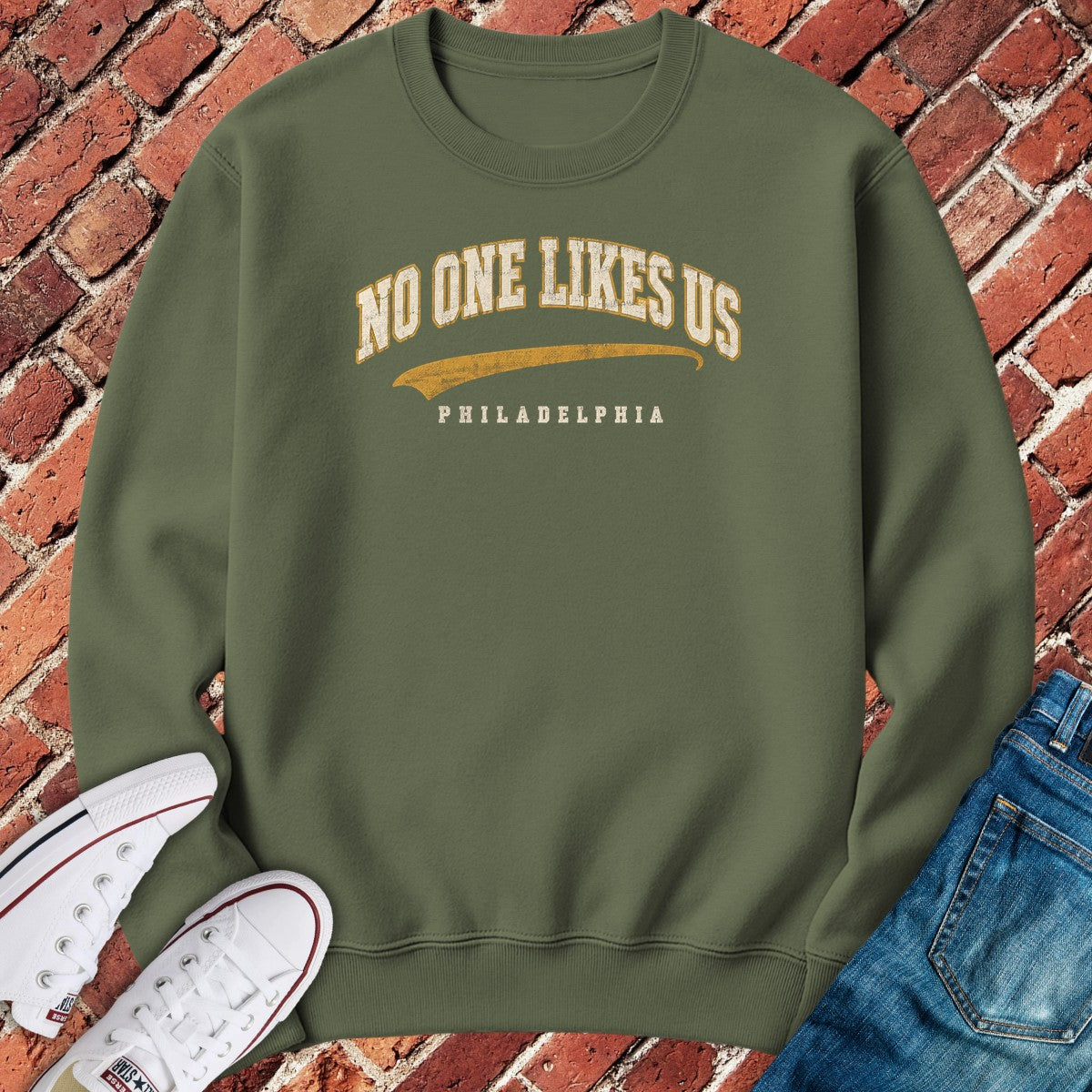 Philly Chant Crewneck - Military Green