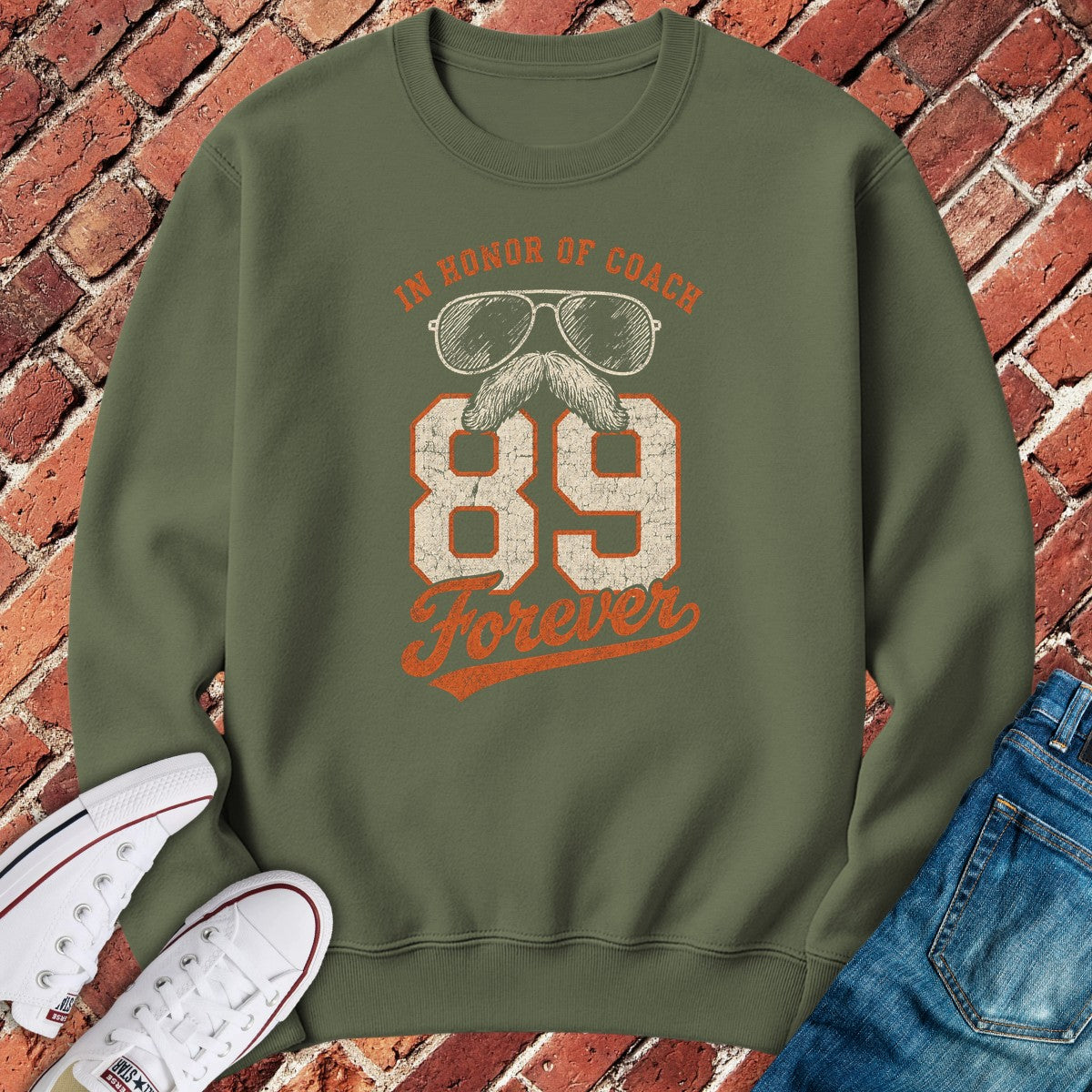 Forever 89 Crewneck - Military Green