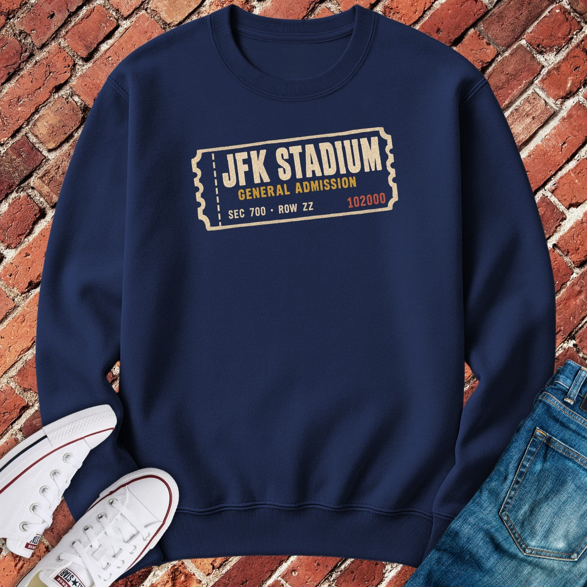 Kennedy Stadium Crewneck - Navy