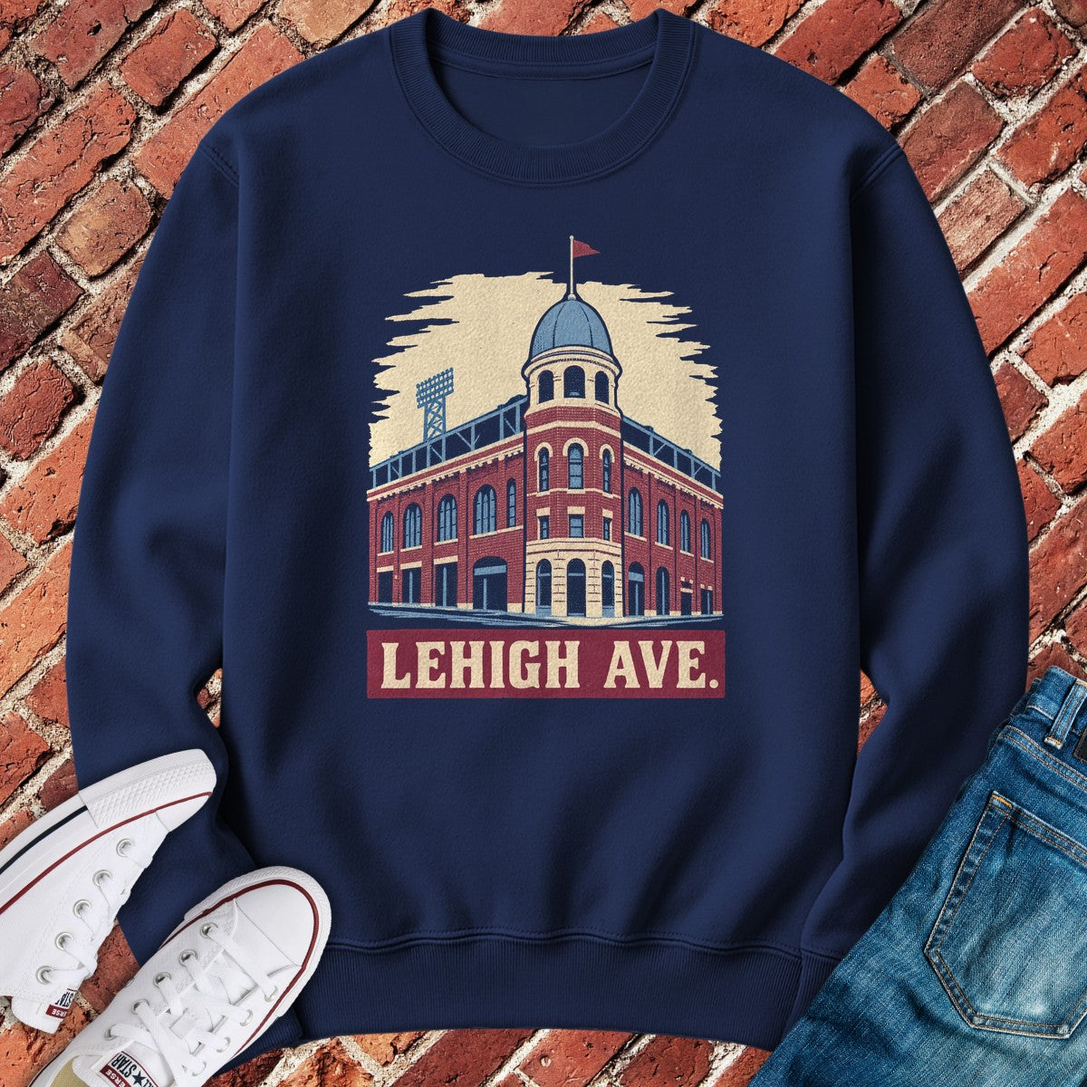 Lehigh Avenue Crewneck - Navy