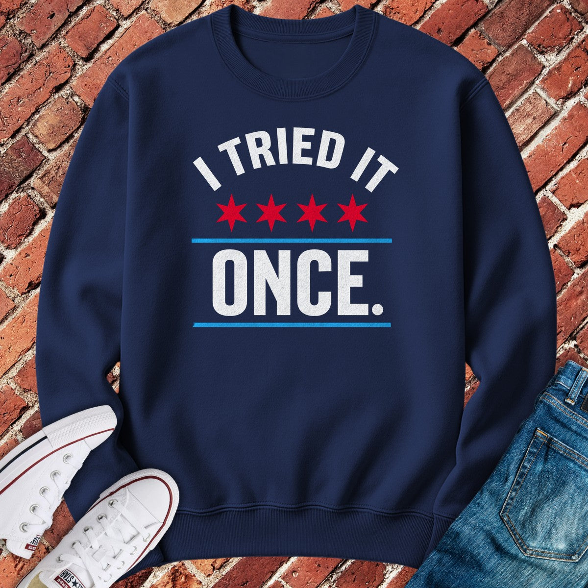 Tried Once Crewneck - Navy