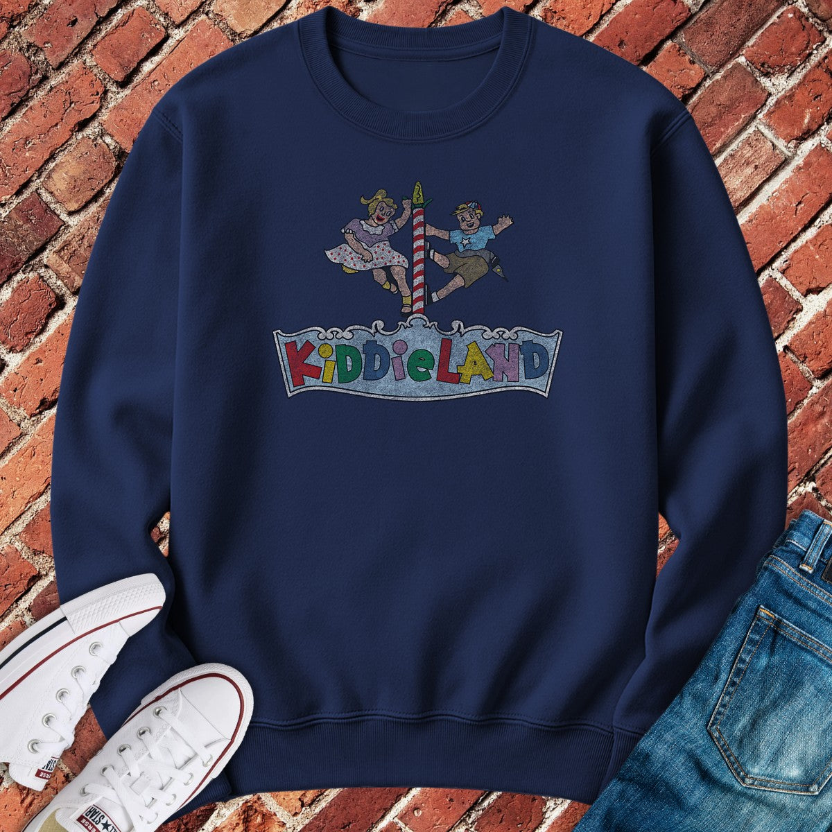 Kiddieland Park Crewneck - Navy
