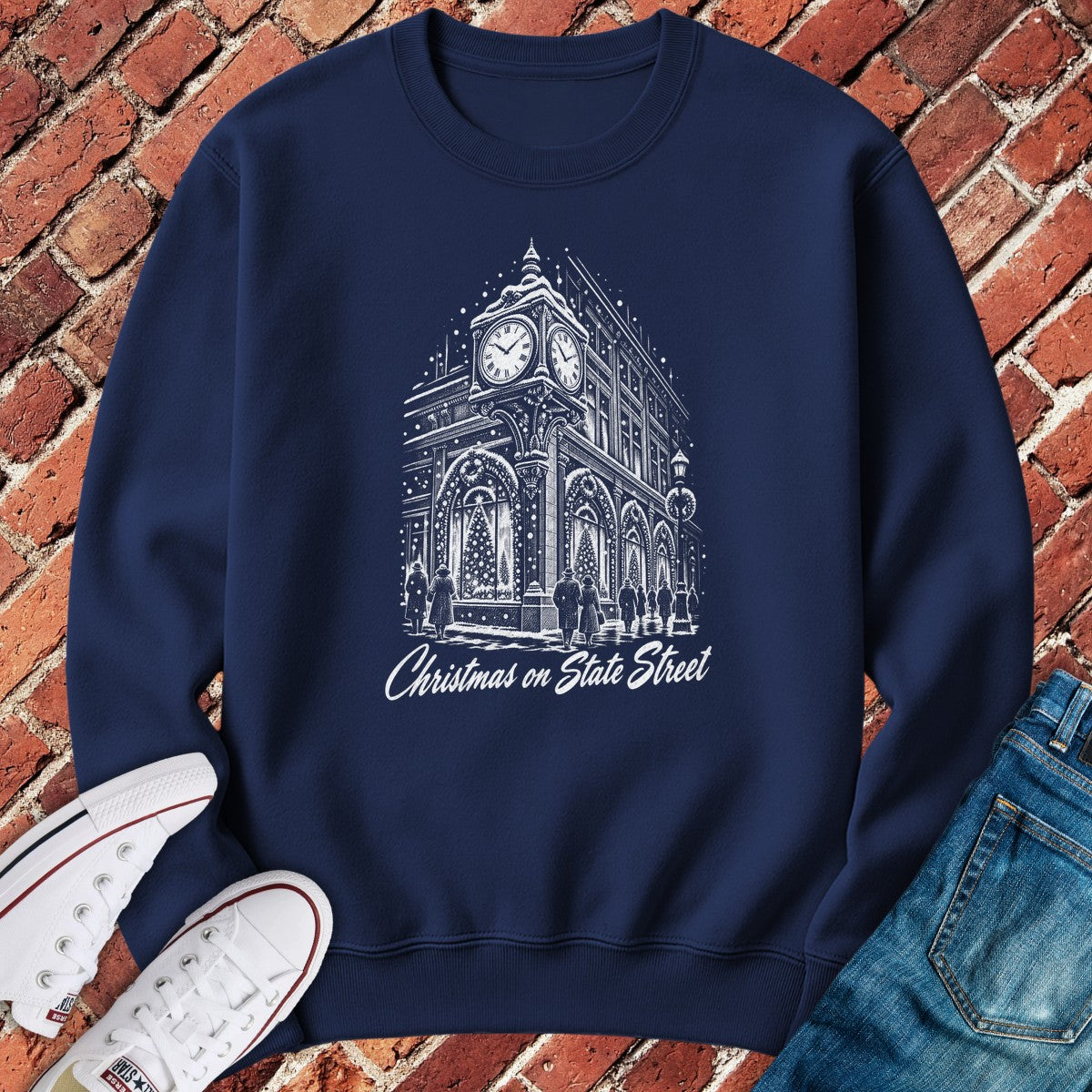 State Street Crewneck - Navy