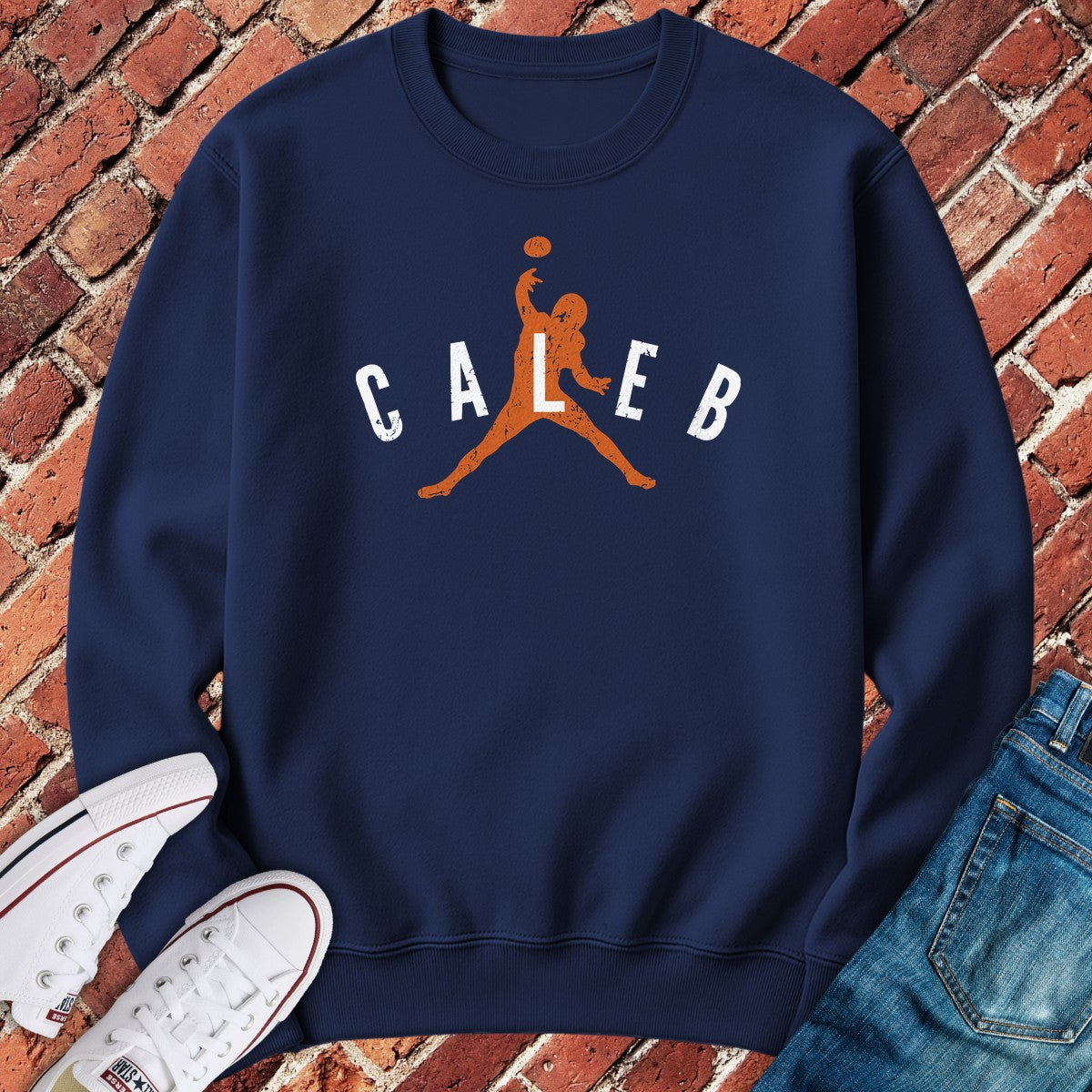 Caleb Air Move Crewneck - Navy