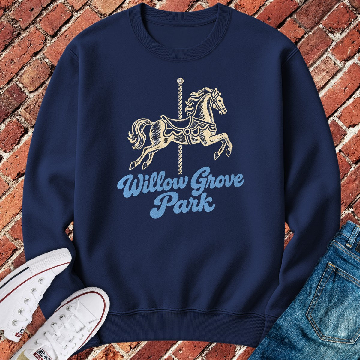 Willow Grove Crewneck - Navy