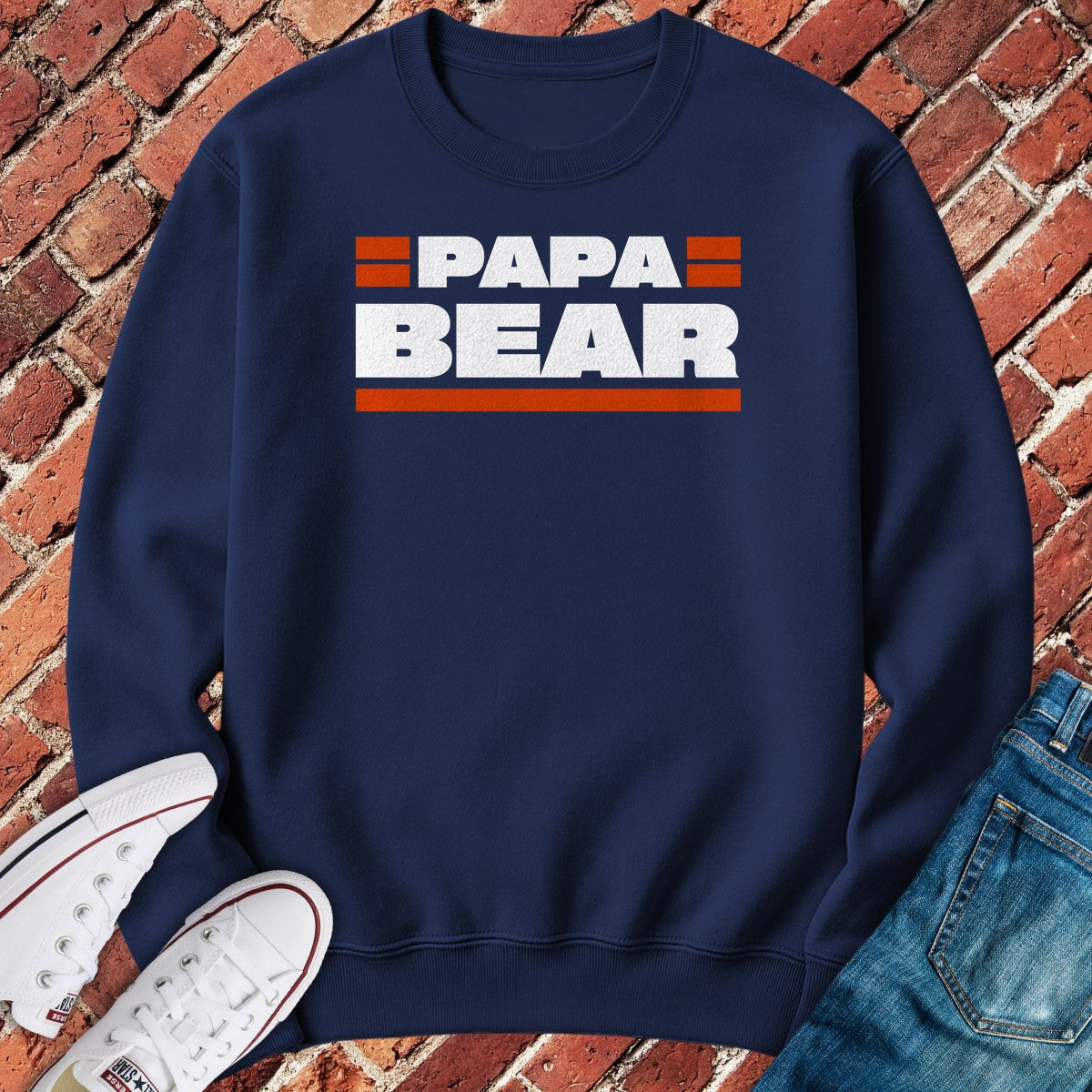 Papa Bear Crewneck - Navy