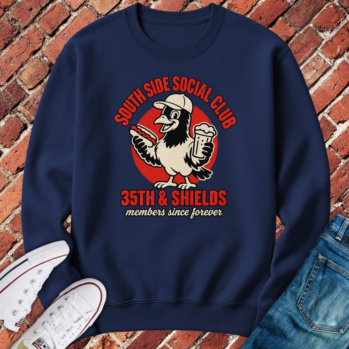 Shields Social Crewneck - Navy