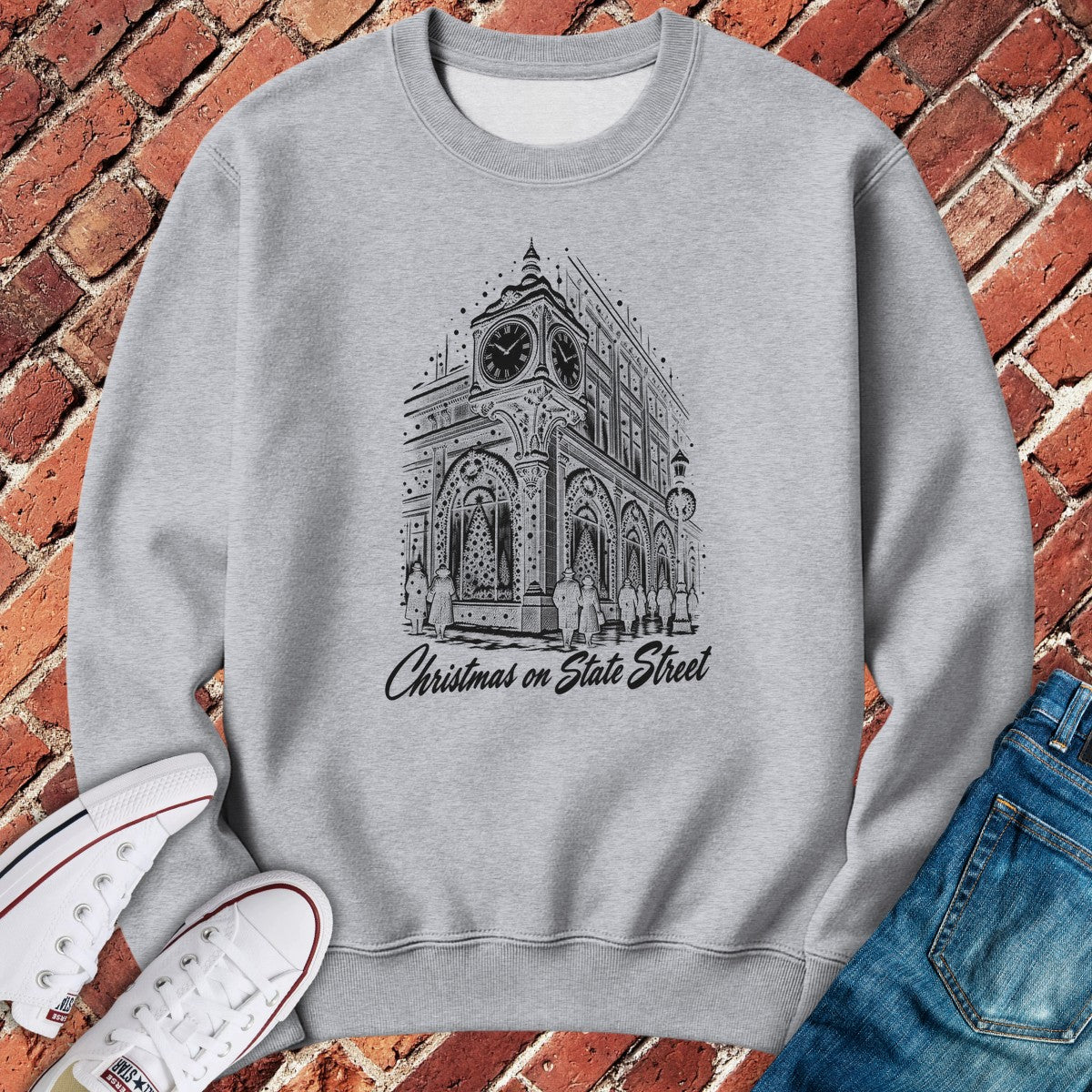 State Street Crewneck - Sport Grey