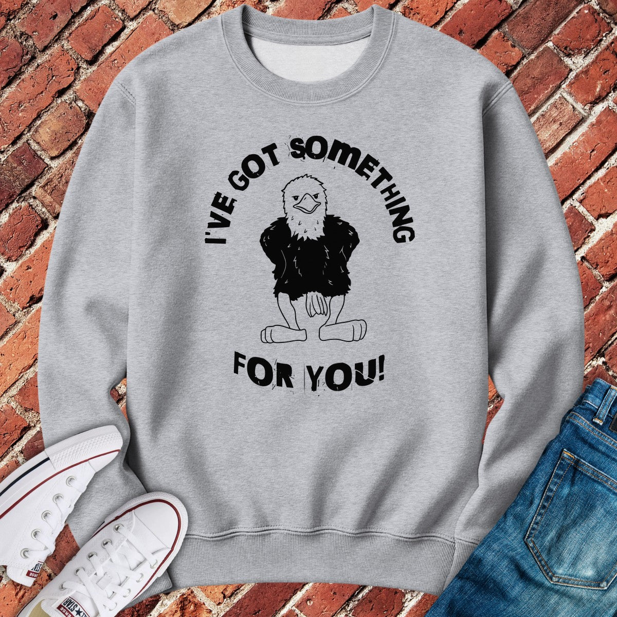 Something For You Crewneck - Sport Grey