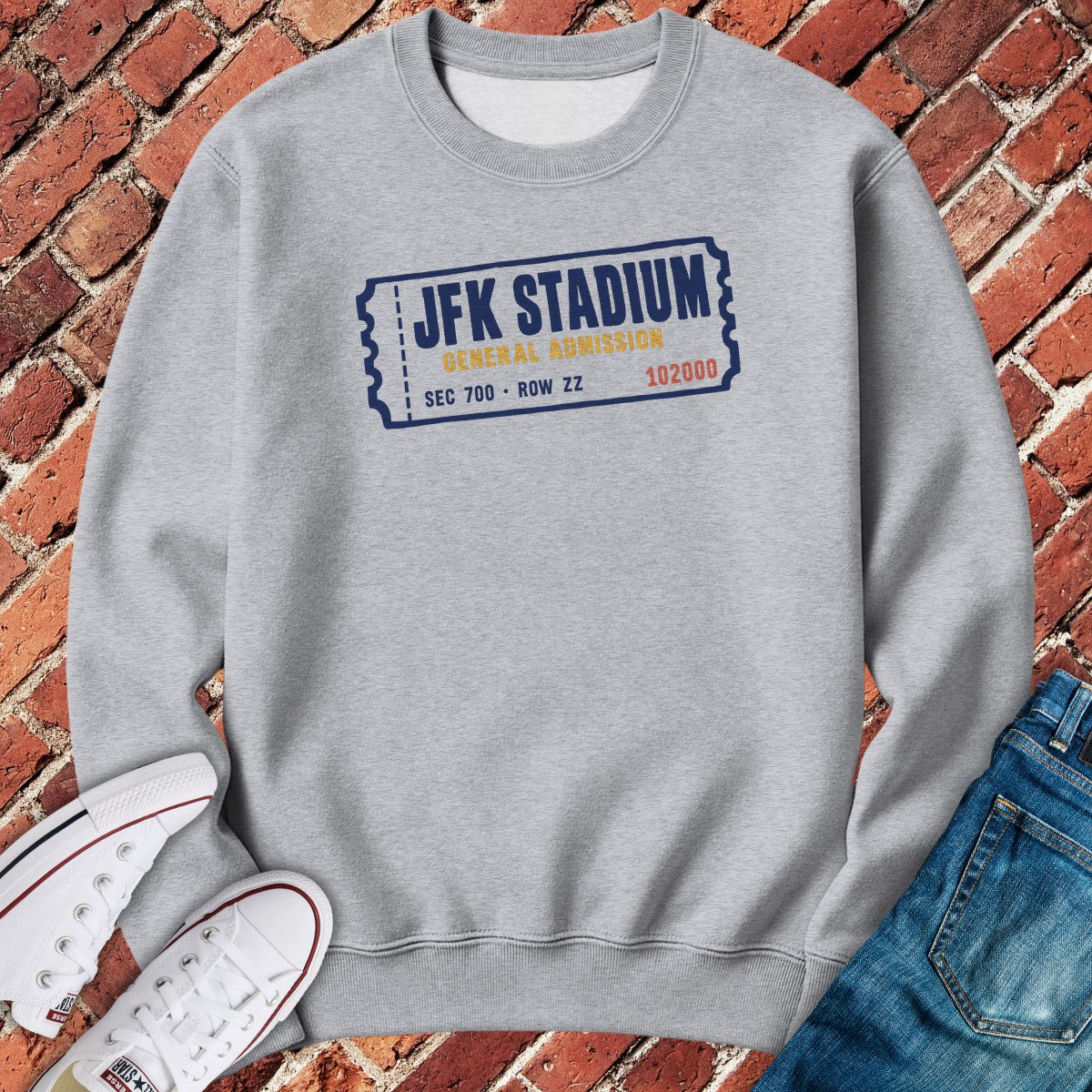 Kennedy Stadium Crewneck - Sport Grey