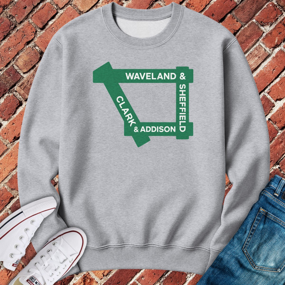 Wrigley Streets Crewneck - Sport Grey