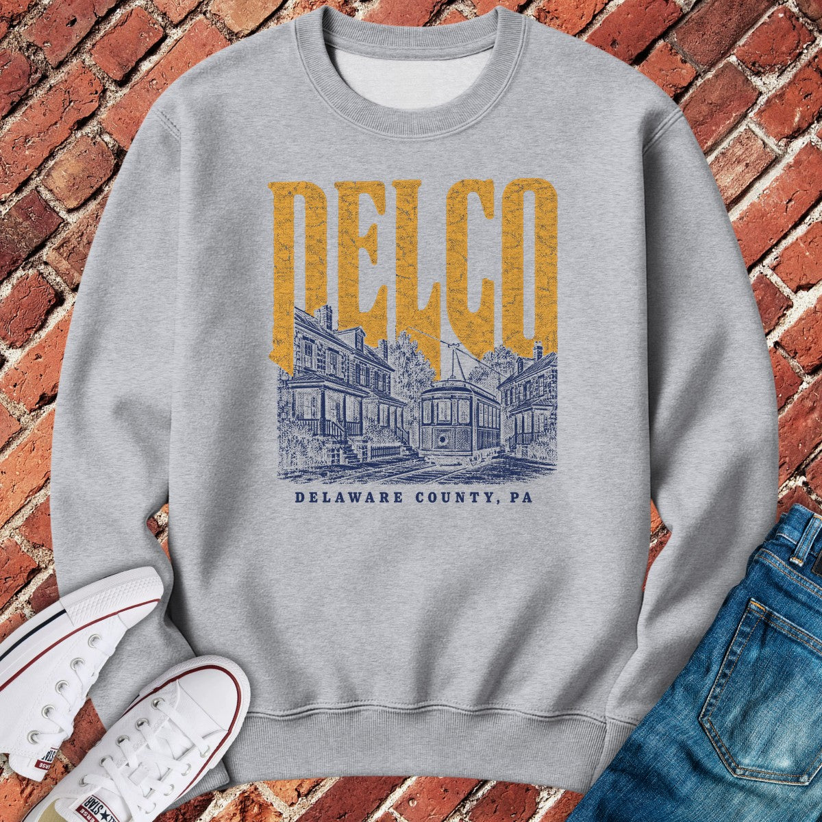 Delco Proud Crewneck - Sport Grey