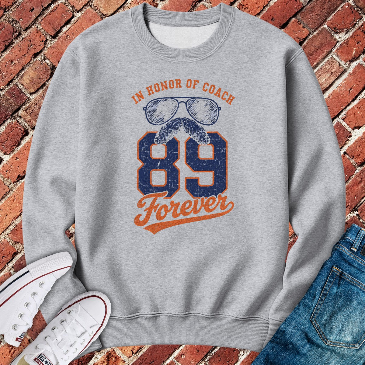 Forever 89 Crewneck - Sport Grey