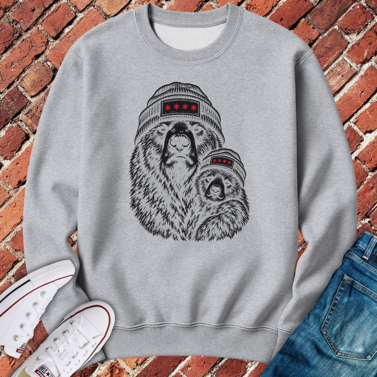 Mama Cub Crewneck - Sport Grey