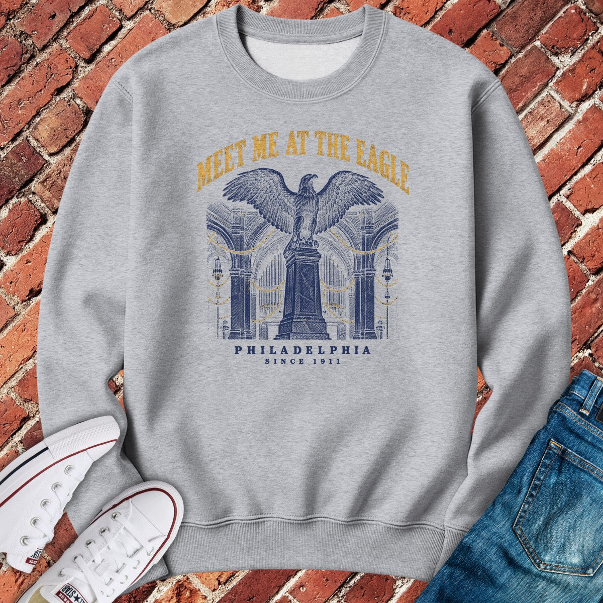 Grand Court Crewneck - Sport Grey