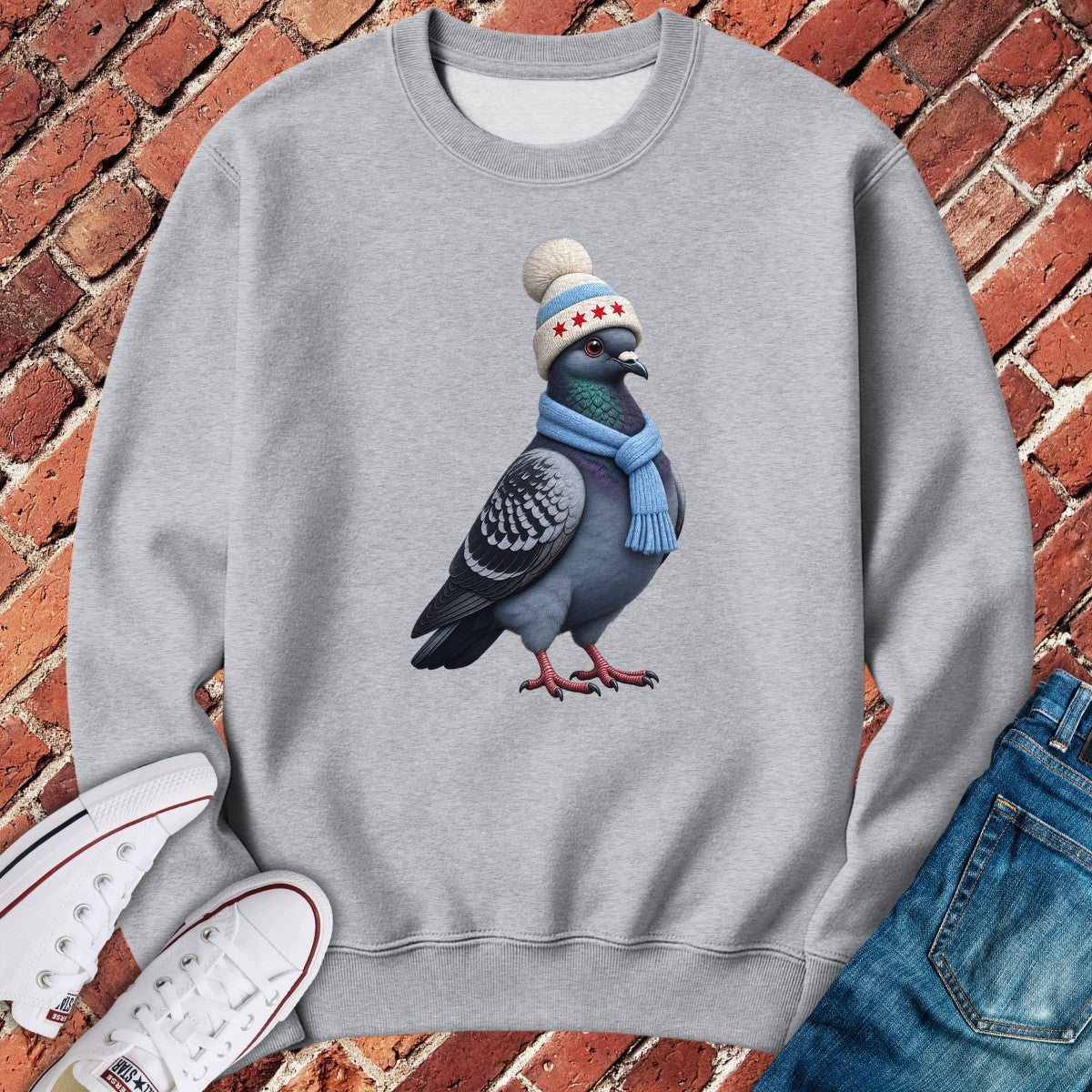 Winter Pigeon Crewneck - Sport Grey