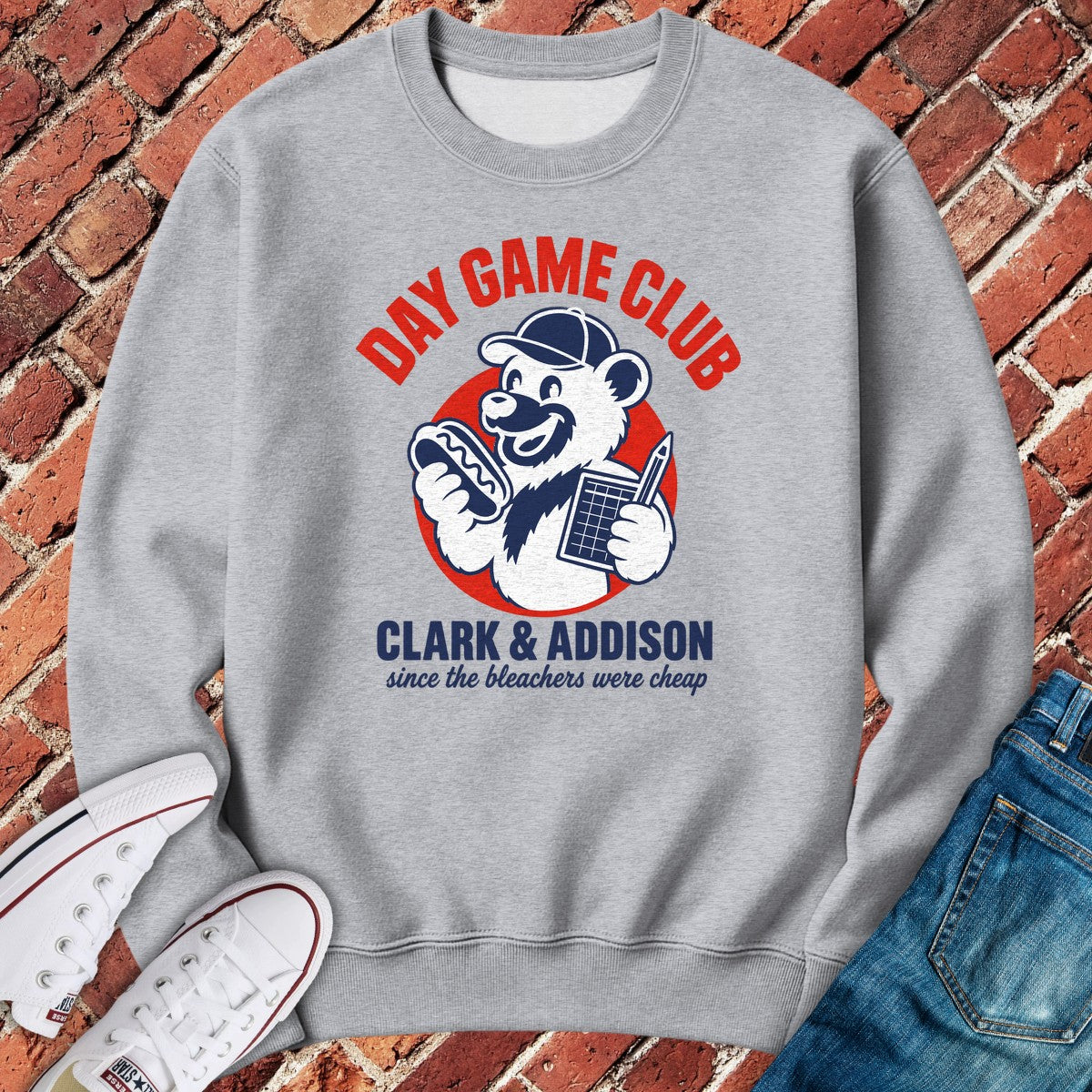 Day Game Crewneck - Sport Grey