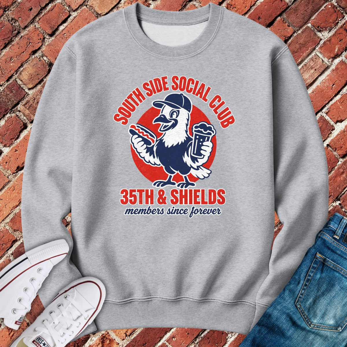 Shields Social Crewneck - Sport Grey