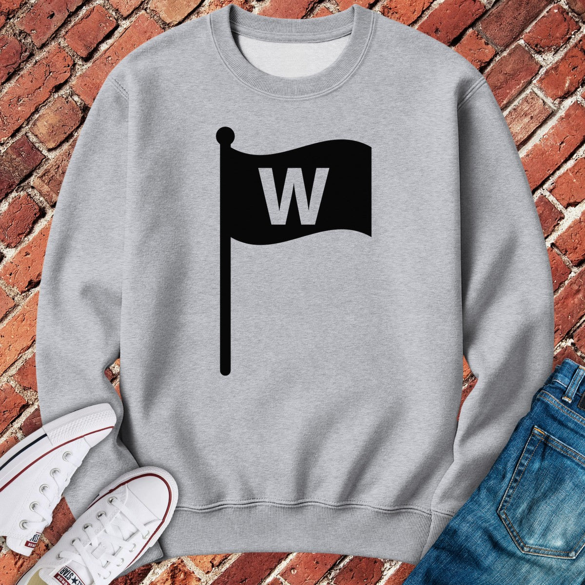 The W Flag Crewneck - Sport Grey