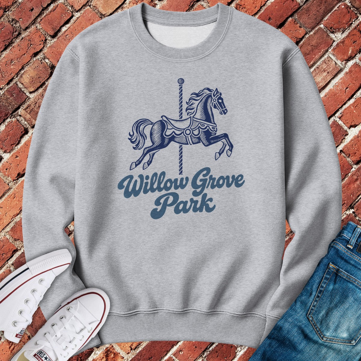 Willow Grove Crewneck - Sport Grey