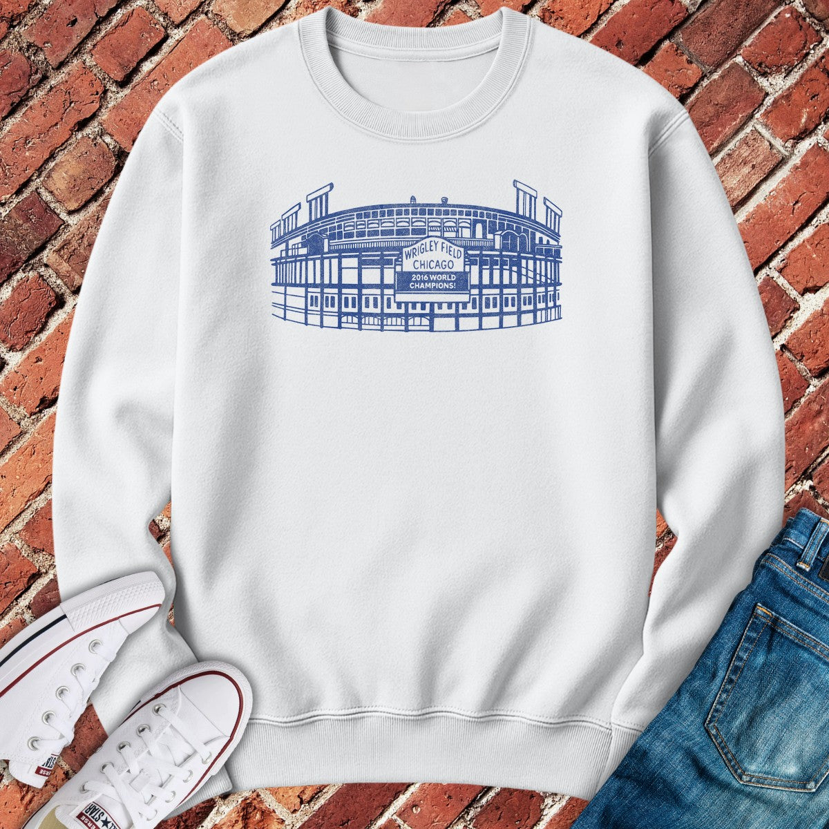 Wrigley Blueprint Crewneck - White