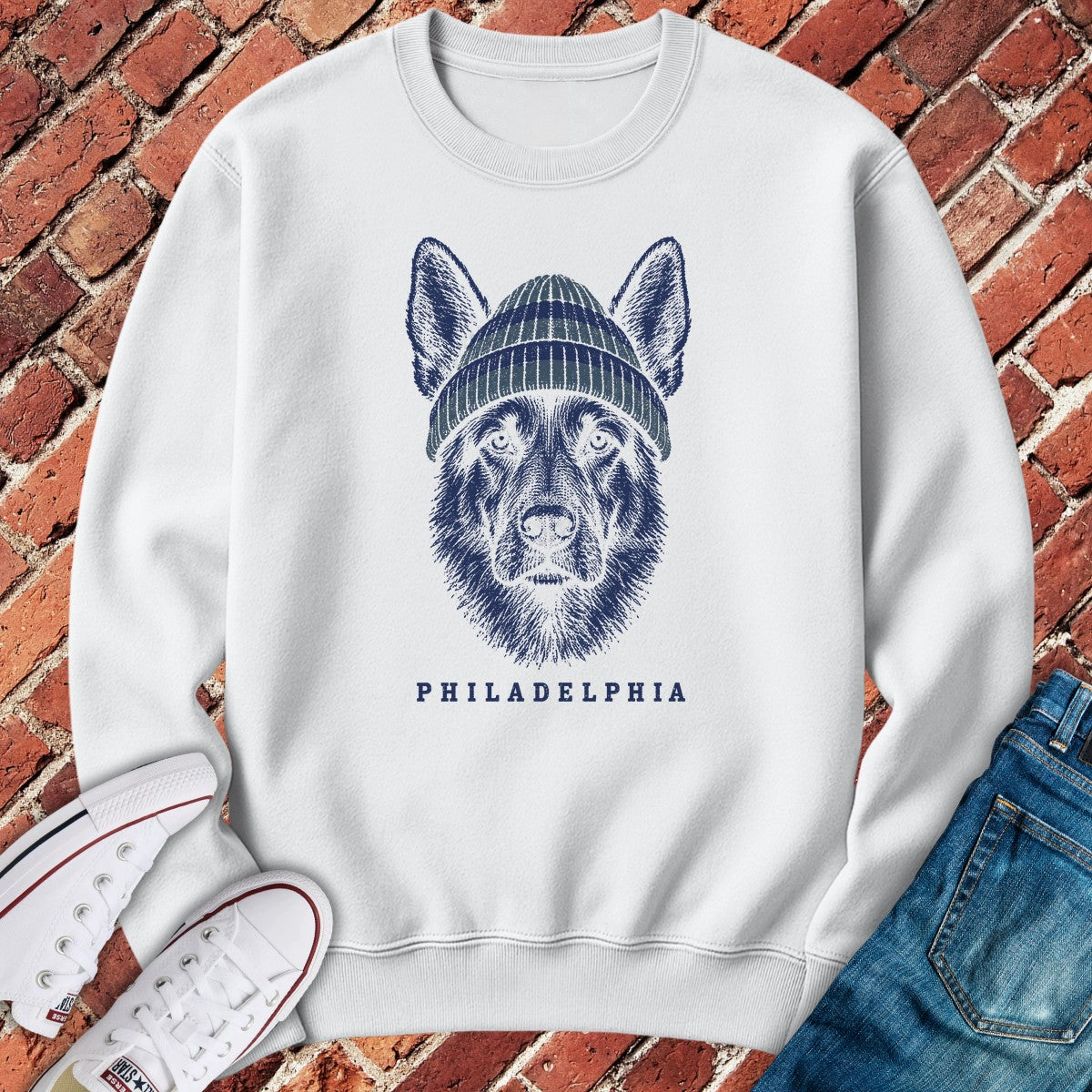 Philly Underdog Crewneck - White