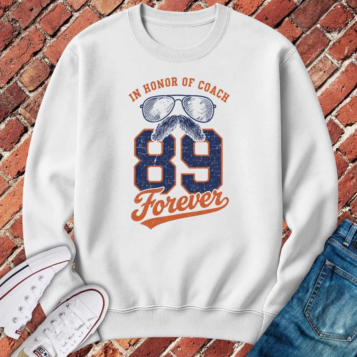 Forever 89 Crewneck - White
