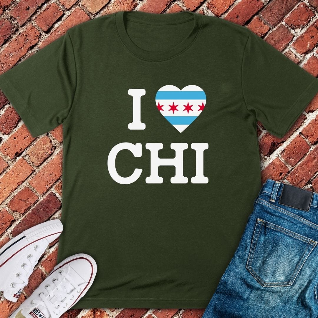 I Heart CHI Flag T-Shirt