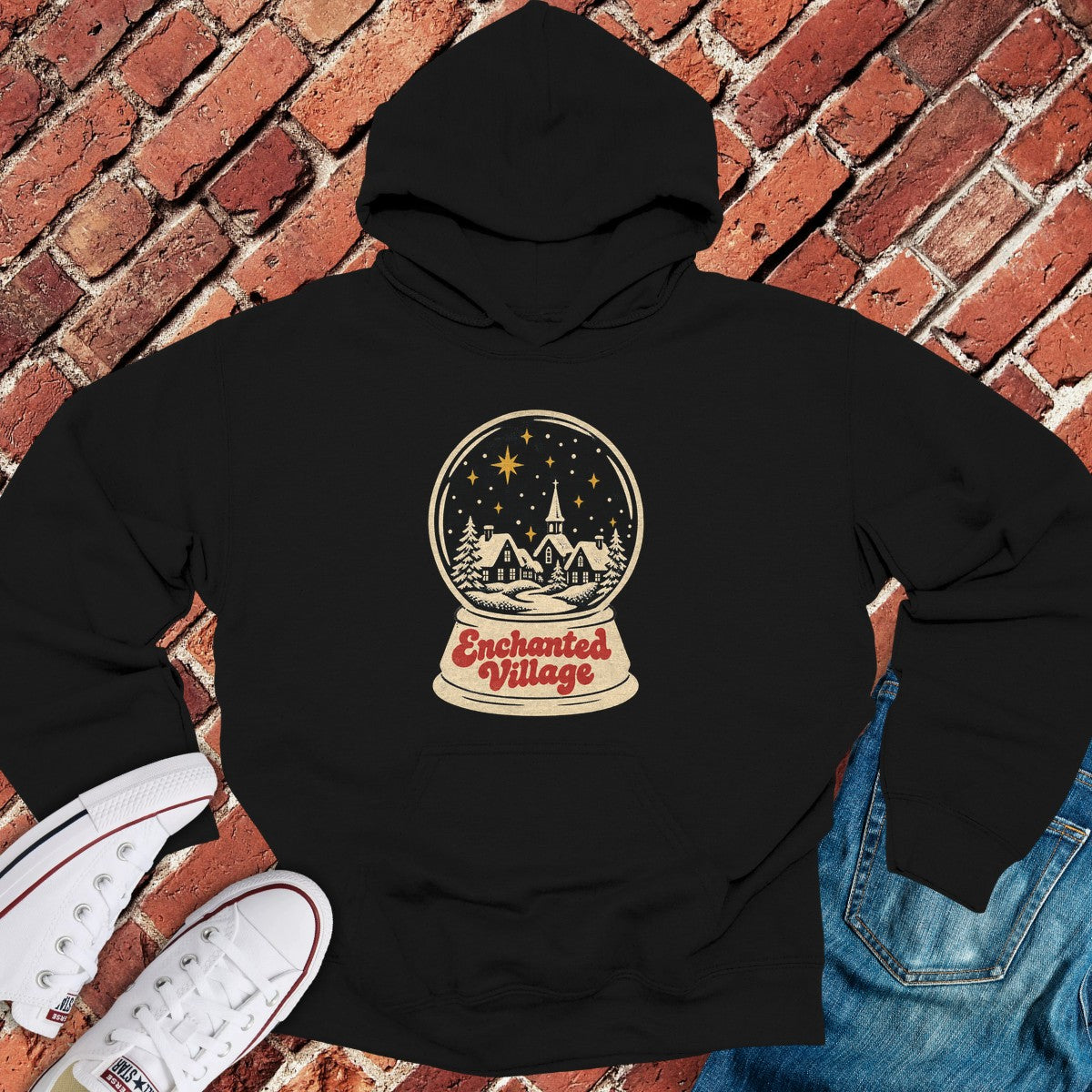 Enchanted Village Hoodie - Black