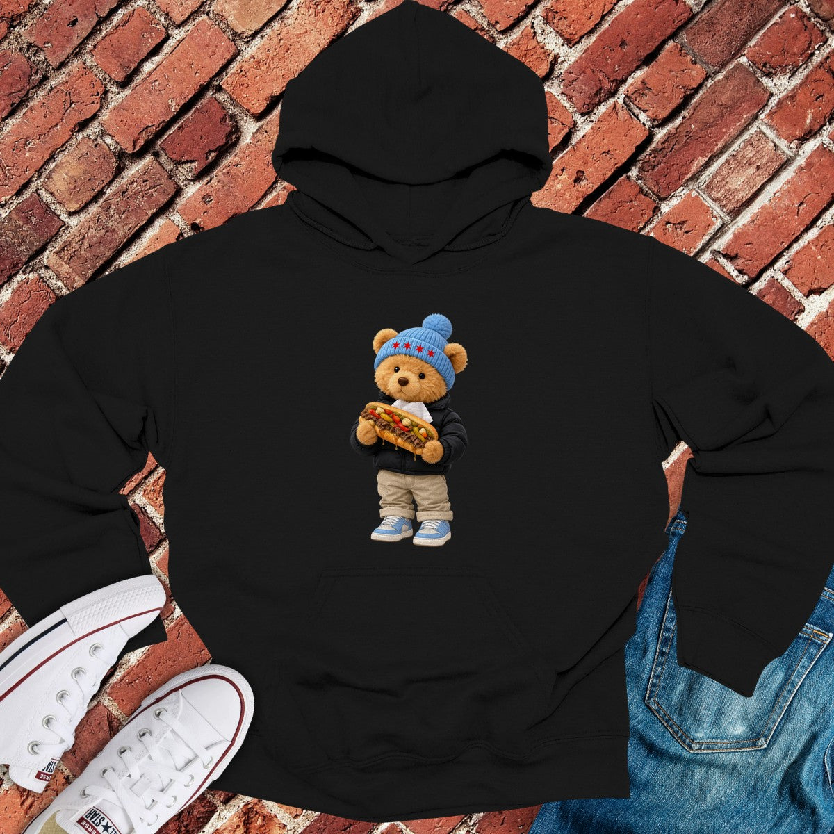 Beef Teddy Hoodie - Black