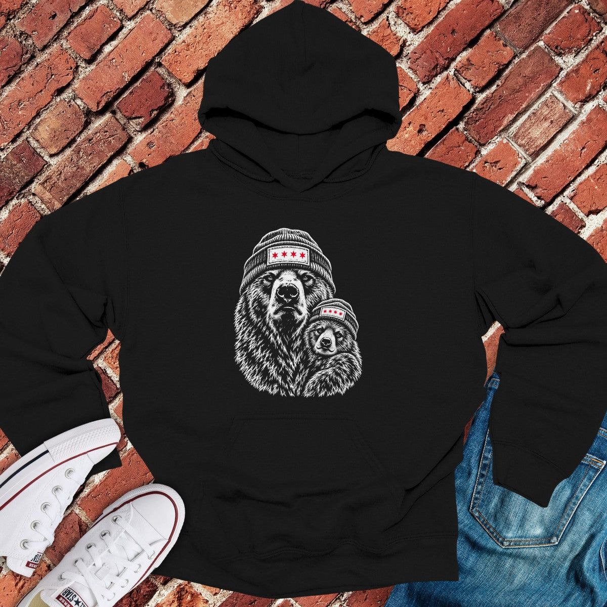 Mama Cub Hoodie - Black